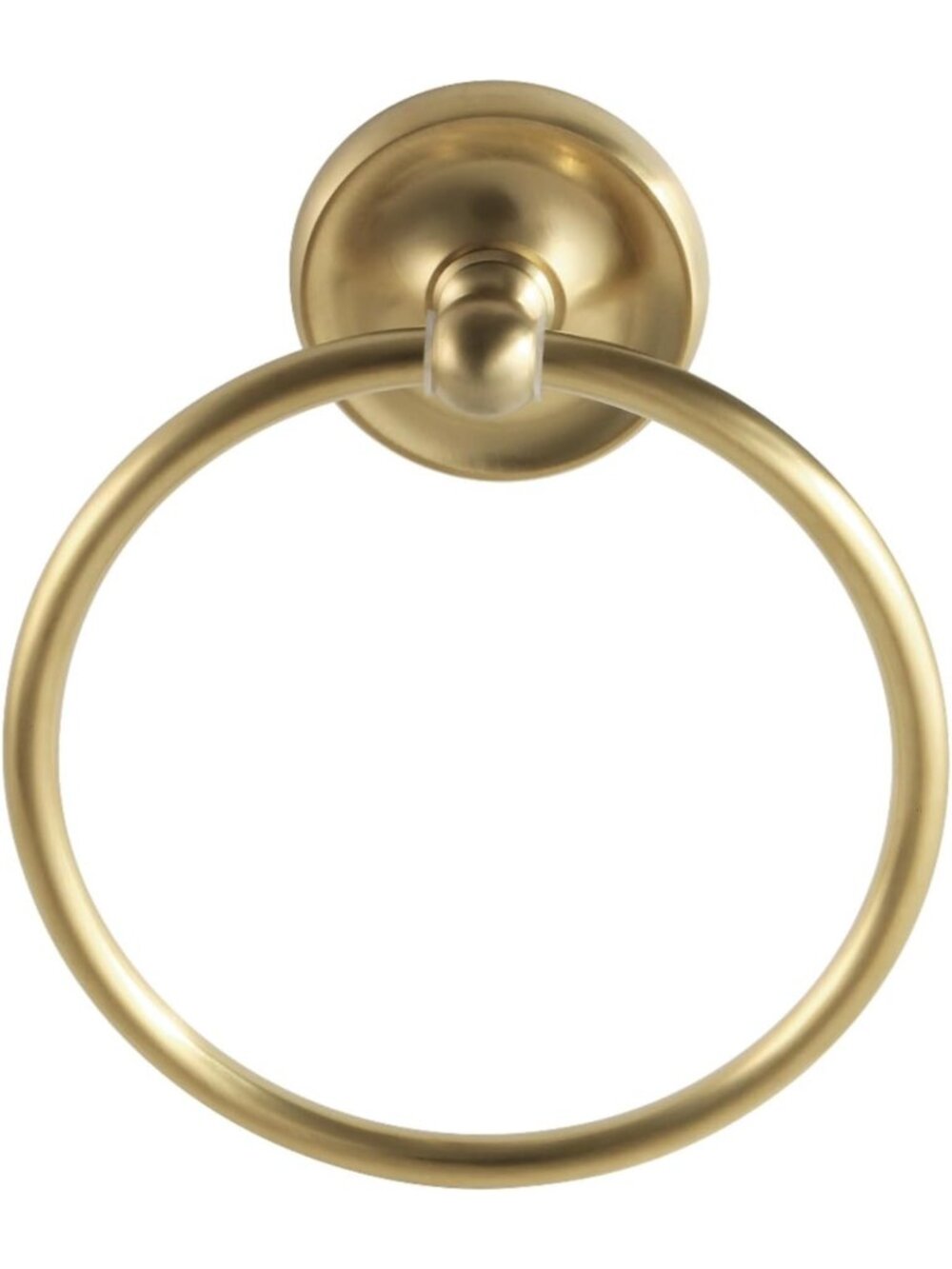 Classic Brushed Brass Towel Ring - Elegant Bathroom Accessory, 6.06" x 1.56